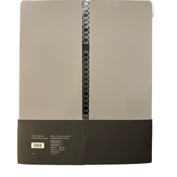 13"x16" Hexa 6-Divider Expandable Silverware Tray (Expands up to 23.25") Clear - Picture 4 of 8